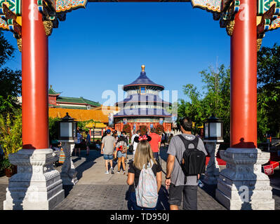 Copie du Temple du Ciel, originale dans la Cité interdite à Pékin, dans le Centre Epcot, Orlando, USA le 24 mai 2019 Banque D'Images