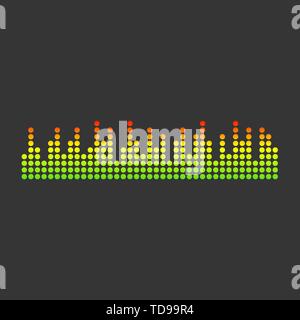L'icône d'onde sonore pixel. Eps10 vector illustration Illustration de Vecteur