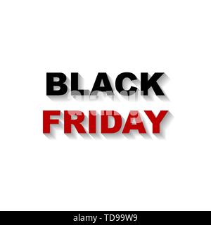 Inscription vendredi noir avec ombre.vector eps10 Illustration de Vecteur