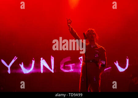 Landgraaf, Pays-Bas 8 juin 2019 Yungblud en concert au Festival Pinkpop 2019 © Roberto Finizio/ Alamy Banque D'Images