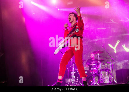 Landgraaf, Pays-Bas 8 juin 2019 Yungblud en concert au Festival Pinkpop 2019 © Roberto Finizio/ Alamy Banque D'Images