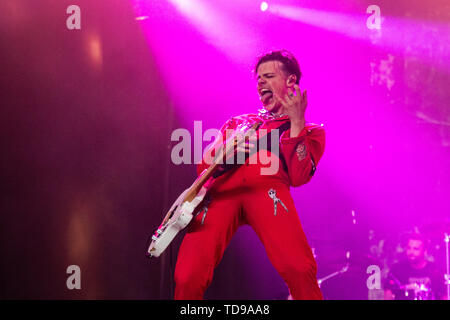 Landgraaf, Pays-Bas 8 juin 2019 Yungblud en concert au Festival Pinkpop 2019 © Roberto Finizio/ Alamy Banque D'Images