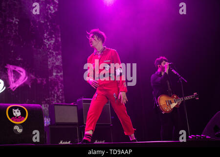 Landgraaf, Pays-Bas 8 juin 2019 Yungblud en concert au Festival Pinkpop 2019 © Roberto Finizio/ Alamy Banque D'Images