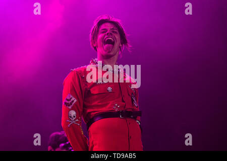 Landgraaf, Pays-Bas 8 juin 2019 Yungblud en concert au Festival Pinkpop 2019 © Roberto Finizio/ Alamy Banque D'Images