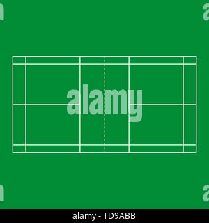 Badminton historique couleur verte. Vector EPS10 Illustration de Vecteur