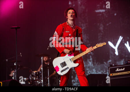 Landgraaf, Pays-Bas 8 juin 2019 Yungblud en concert au Festival Pinkpop 2019 © Roberto Finizio/ Alamy Banque D'Images