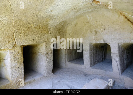 Tombes des rois, Paphos, Chypre, Europe, UNESCO World Heritage Site Banque D'Images