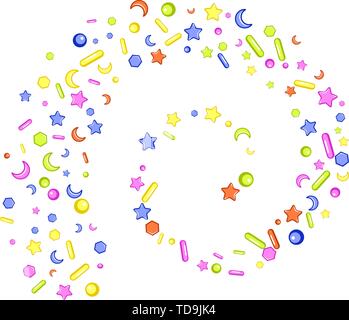 Image granuleuse Sprinkles sur un fond transparent Illustration de Vecteur