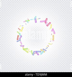 Image granuleuse Sprinkles sur un fond transparent Illustration de Vecteur