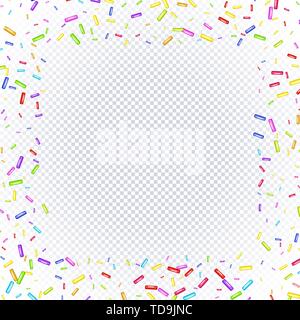 Image granuleuse Sprinkles sur un fond transparent Illustration de Vecteur