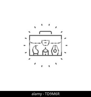 Démonstration du portefeuille concernant l'icône de la ligne du vecteur. Isolé sur fond blanc. Avc. modifiable Vector Illustration. Illustration de Vecteur