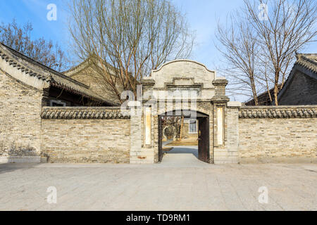 Résidentiel ancien composé dans la Donga Jiao Ville Banque D'Images
