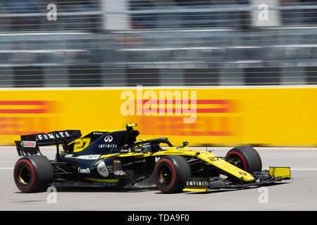 Juin 09, 2019 : Nico Hülkenberg pilote Renault (27) de l'Allemagne au cours de la Formule 1, Grand Prix de Montréal sur le circuit Gilles Villeneuve à Montréal, Québec, Canada Daniel Lea/CSM Banque D'Images