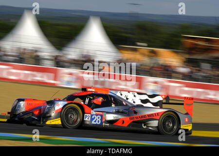 Le Mans, Sarthe, France. 13 Juin, 2019. TDS Racing Oreca 07 Gibson MATTHIEU VAXIVIERE rider (FRA) en action au cours de la 87e édition des 24 Heures du Mans la dernière ronde de la FIA World Endurance Championship au circuit de la Sarthe au Mans - France Crédit : Pierre Stevenin/ZUMA/Alamy Fil Live News Banque D'Images