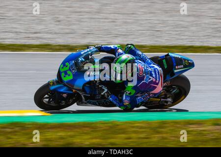 ENEA BASTIANINI (33) de l'Italie et Italtrans Racing Team lors de la moto 2 Essais libres 2 du Grand Prix à Ctalunya Circuit de course de Barcelone, Espagne Montmelo le 14 juin 2019 (Photo : Alvaro Sanchez) Credit : CORDON PRESS/Alamy Live News Banque D'Images