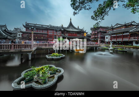 La ville de Shanghai temple Banque D'Images