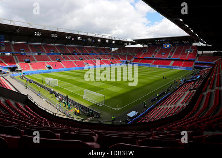 Vue générale de la hauteur de l'avant de la Coupe du Monde féminine de la fifa, Groupe d match au parc Roazhon, Rennes. Banque D'Images