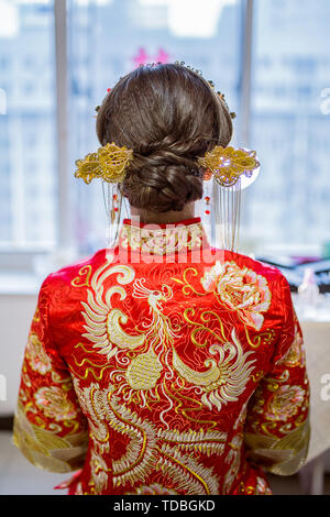 Robe de mariage chinois Banque D'Images