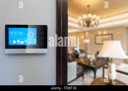 Digitalscreen dans smart home Banque D'Images