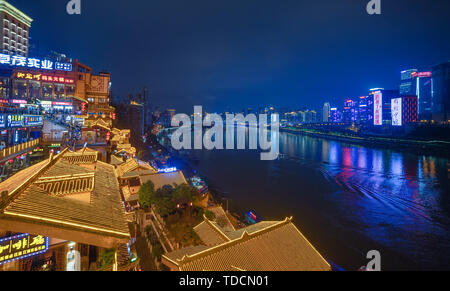 Hongya cave, Chongqing Banque D'Images