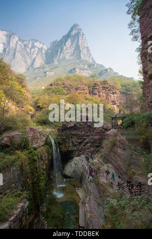 Yuntai Mountain Danxia dans le Nord Banque D'Images