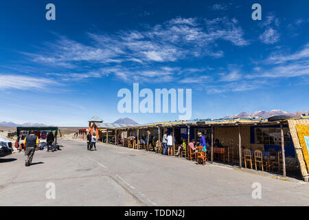 Réserve nationale de Salinas y Aguada Blanca, Yura, road stop, Arequipa, Pérou, Banque D'Images