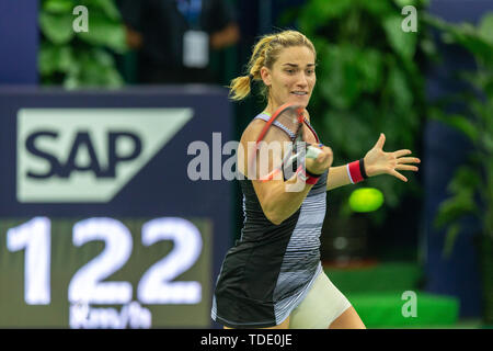 Timia Babos, un célèbre joueur de tennis féminin. Banque D'Images