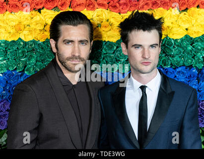 New York, NY - 09 juin 2019 : Jake Gyllenhaal et Tom Sturridge assister à la 73e Assemblée Annuelle des Tony Awards au Radio City Music Hall Banque D'Images