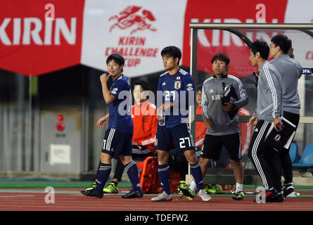 Takefusa Kubo, Shoya Nakajima (JPN), 9 juin 2019 - Football/soccer : KIRIN Challenge Cup 2019 match entre le Japon 2-0 El Salvador au stade de Miyagi Miyagi, Japon, Crédit : AFLO/Alamy Live News Banque D'Images