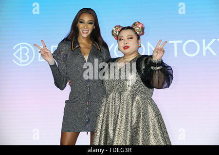 Tokyo, Japon. 15 Juin, 2019. Le plus grand festival de beauté beautycon est tenue pour la première fois au Japon, et le modèle Winnie Harlow est une apparition à Tokyo, Japon le 15 juin 2019. Credit : Pasya/AFLO/Alamy Live News Banque D'Images