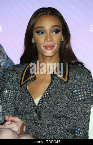 Tokyo, Japon. 15 Juin, 2019. Le plus grand festival de beauté beautycon est tenue pour la première fois au Japon, et le modèle Winnie Harlow est une apparition à Tokyo, Japon le 15 juin 2019. Credit : Pasya/AFLO/Alamy Live News Banque D'Images
