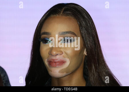 Tokyo, Japon. 15 Juin, 2019. Le plus grand festival de beauté beautycon est tenue pour la première fois au Japon, et le modèle Winnie Harlow est une apparition à Tokyo, Japon le 15 juin 2019. Credit : Pasya/AFLO/Alamy Live News Banque D'Images