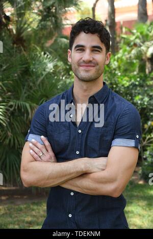 Balle, de l'Italie. 15 Juin, 2019. Pula : Tournage Italie Sardaigne Festival. Troisième jour . Dans la photo : Darren Criss : Crédit Photo Agency indépendante/Alamy Live News Banque D'Images