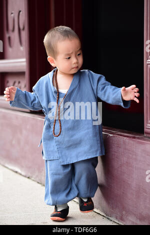 Cute little monk, aire de la photographie. Banque D'Images