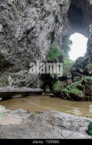 Dongtian Wonderland, Ying Xifeng Corridor forestier, Qingyuan, Guangdong Banque D'Images