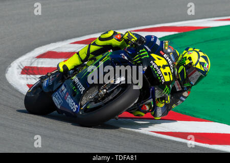 Valentino Rossi. Grand Prix de Catalogne MotoGP sur le circuit de Catalogne. Barcelone, Espagne, Juin, 2019 Banque D'Images