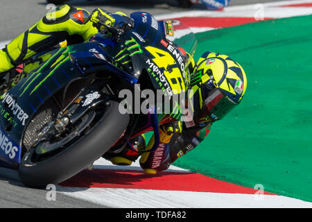 Valentino Rossi. Grand Prix de Catalogne MotoGP sur le circuit de Catalogne. Barcelone, Espagne, Juin, 2019 Banque D'Images