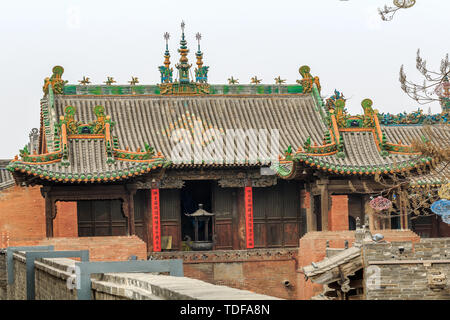 L'ancien temple architecture du château Zhangbi Banque D'Images