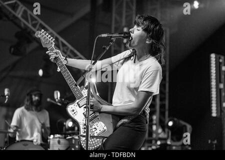 14 juin 2019 - Manchester, New York, États-Unis - COURTNEY BARNET Bonnaroo Music  + pendant le Festival des Arts dans la région de Manchester, New Hampshire (crédit Image : © Daniel DeSlover/Zuma sur le fil) Banque D'Images