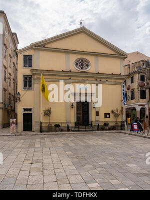 Kyra Panaghia Faneromeni church dans la vieille ville de Corfou Banque D'Images