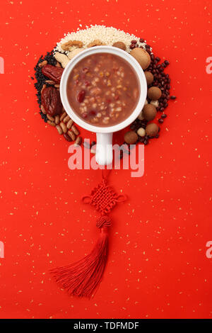 L'alimentation traditionnelle chinoise Laba porridge Banque D'Images