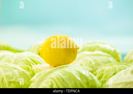 Citron jaune frais Banque D'Images