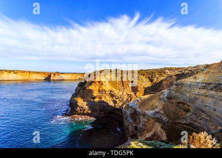 Seascape,paysage et skyline de Great Ocean Road, l'Australie Banque D'Images