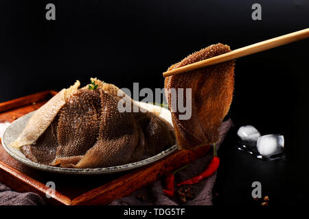 Ingrédients porc, hot pot la gorge jaune, mille-feuilles de boeuf, du ventre de la couche croquante, ventre poilu Banque D'Images