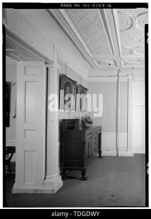 Coin nord-est du premier étage salle à manger. - Clinton House, 120 North Street, Cayuga, Ithaca Tompkins County, NY Banque D'Images