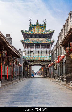 Pingyao ancient city building Banque D'Images