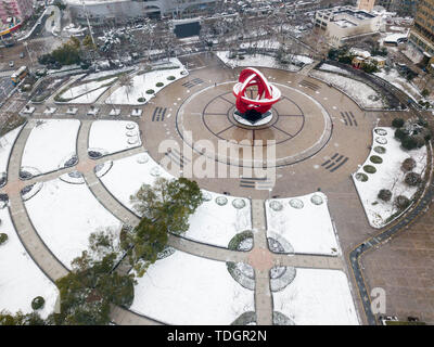 Donnant sur la ville de Hefei. Banque D'Images