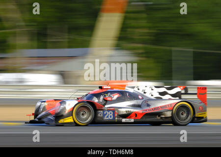 Le Mans, Sarthe, France. 16 Juin, 2019. TDS Racing Oreca 07 Gibson MATTHIEU VAXIVIERE rider (FRA) en action au cours de la 87e édition des 24 Heures du Mans la dernière ronde de la FIA World Endurance Championship au circuit de la Sarthe au Mans - France Crédit : Pierre Stevenin/ZUMA/Alamy Fil Live News Banque D'Images