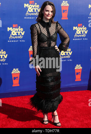 Sarah Ramos arrive à la 2019 MTV Film et TV Prix tenue au Barker Hangar sur 15 juin 2019 à Santa Monica, Los Angeles, Californie, USA. (Photo par Xavier Collin/Image Press Office) Banque D'Images