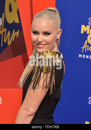 Los Angeles, USA. 15 Juin, 2019. Lindsey Vonn 134 assiste à la 2019 MTV Film et TV Prix à Barker Hangar sur 15 juin 2019 à Santa Monica, Californie Crédit : Tsuni/USA/Alamy Live News Banque D'Images